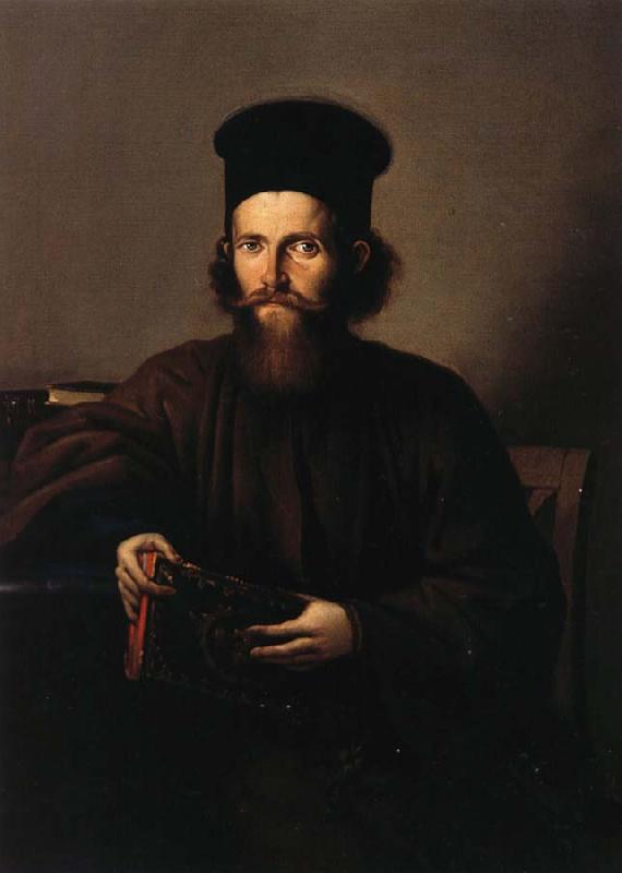 Nicolae Grigorescu Portrait of the Monk Isaia Piersiceanu oil painting image